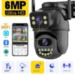 Telecamera WiFi remota da esterno a 360° con doppio schermo