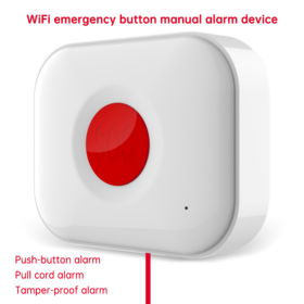 Platform WiFi Emergency Button for Elderly Care Homes, One-Button SOS Alarm, Rope-Type Senior Emergency Alert