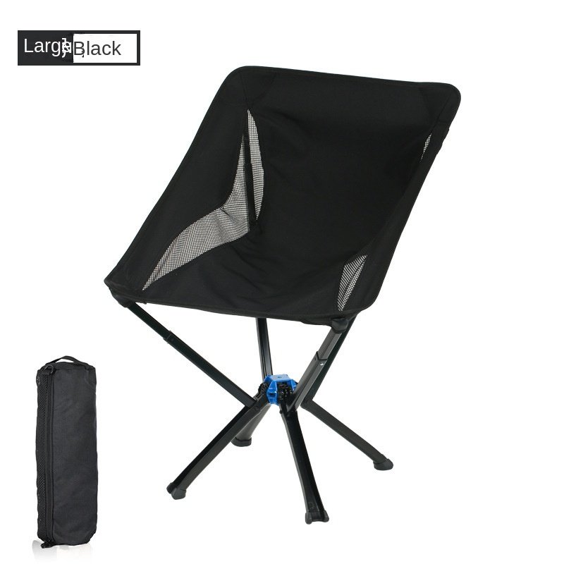 Outdoor Camping Picnic Folding Chair Umbrella Chair Aluminum Lightweight Portable Backrest Moon Chair - Image 8