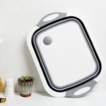 Tagliere pieghevole multifunzione – cestello drenante per verdure