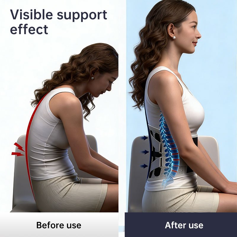 Adjustable Back Support Belt - Pain Relief for Men &; Women, Sciatica, Scoliosis, Herniated Disc, Posture Corrector - Image 5