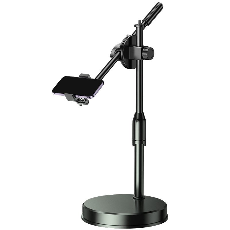 Mobile Phone Overhead Shooting Stand for Food Photography, Drawing, and Live Streaming - Adjustable Dual-Camera Position Desktop Phone Holder with Fill Light - Image 5