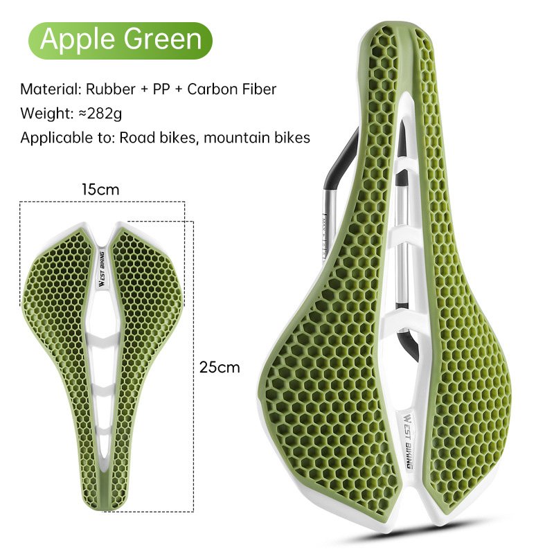 WEST BIKING TPE Honeycomb Breathable Bike Saddle – for racing, road, MTB - Image 8