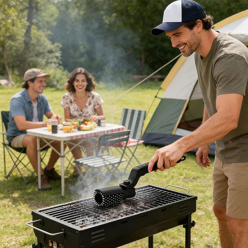 Rechargeable Electric Cleaning Brush for Grill & Floors, 3-in-1 Power Scrubber for BBQ, Patio, Tile - Image 3