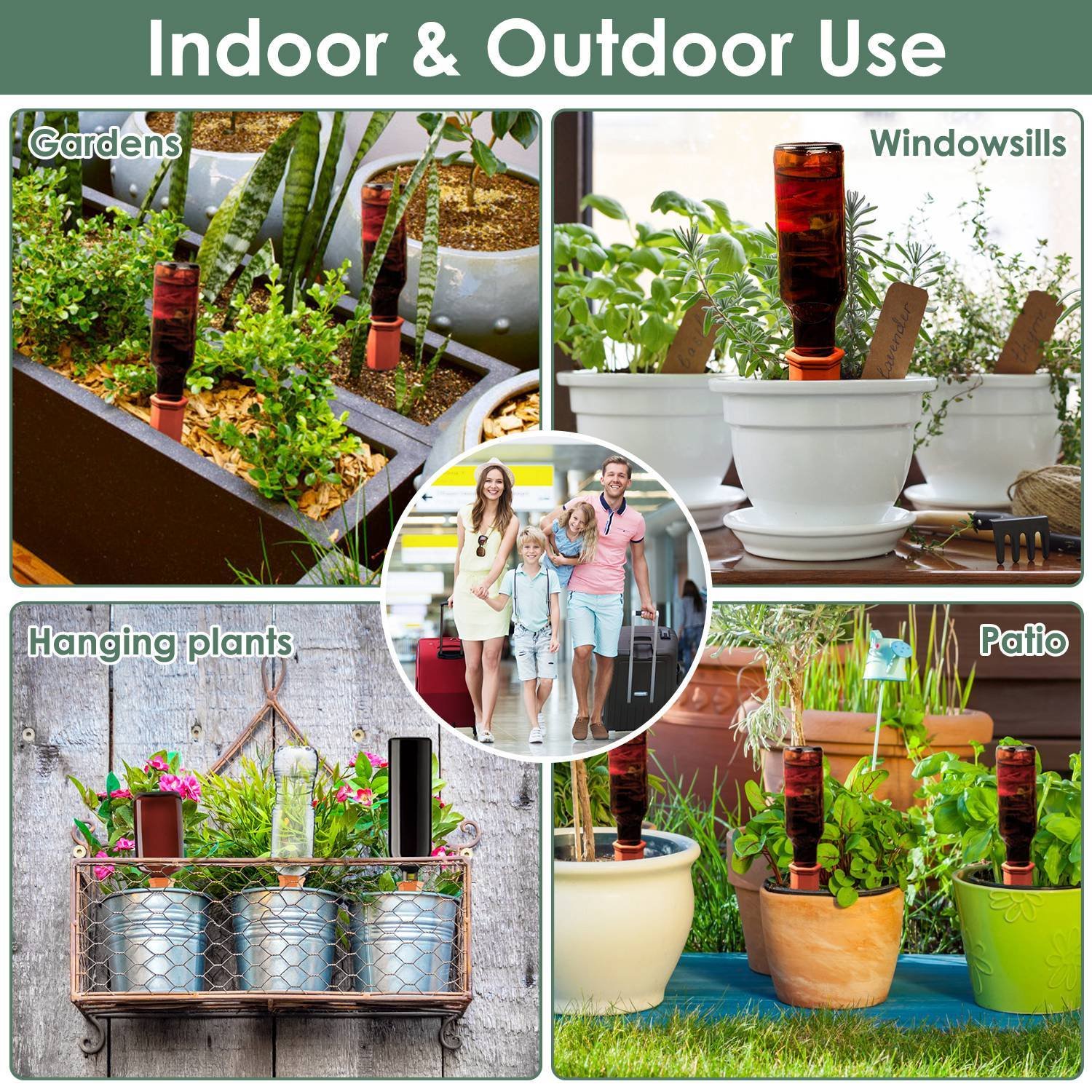 10Pack Plant Watering Spikes Terracotta Automatic Watering Devices With Slow Release Control Plant Waterer Self Watering Stakes For Indoor Outdoor Plants - Image 9