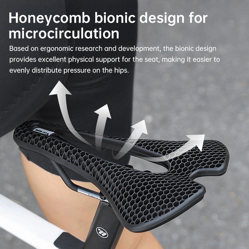 WEST BIKING TPE Honeycomb Breathable Bike Saddle – for racing, road, MTB - Image 18