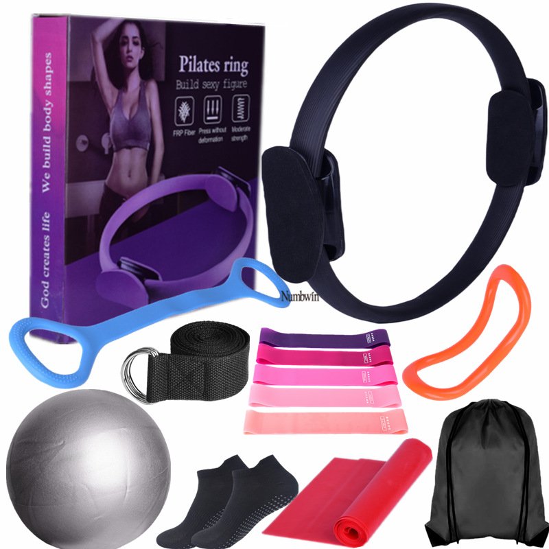 Numbwin Shaping Yoga Magic Ring 14-Piece Fitness Pelvic Floor Women's Training Pilates Home Set - Image 3