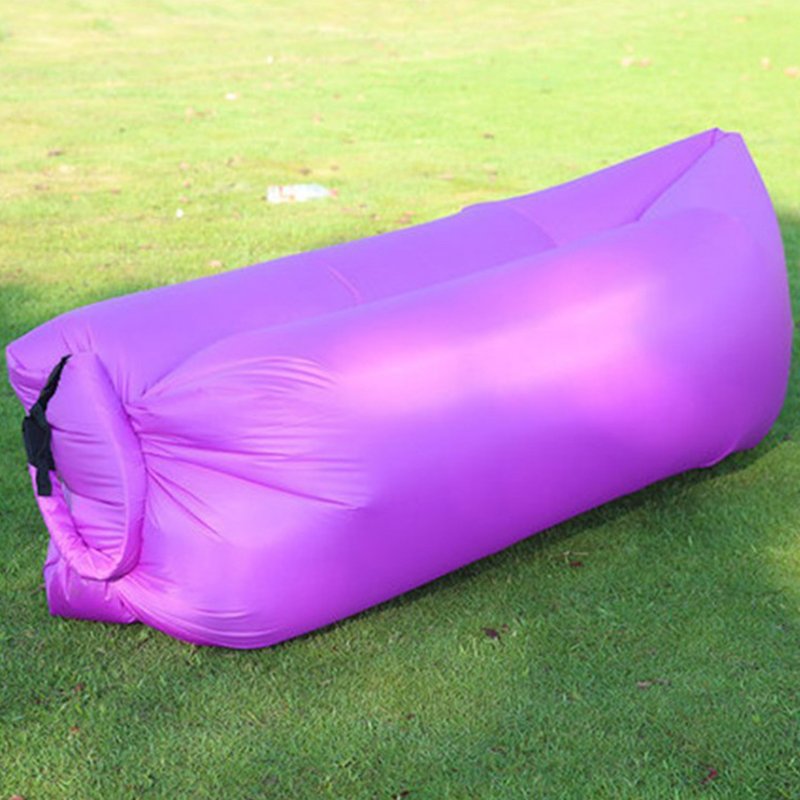 Outdoor lazy inflatable sofa Portable beach air sofa Foldable inflatable camping sofa bed One-person sleeping bag - Image 7