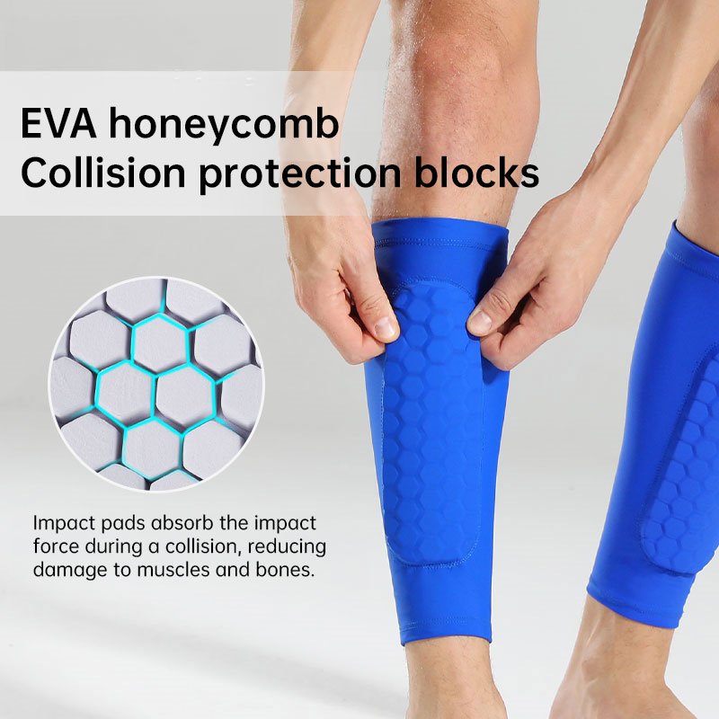 Honeycomb Padded Sport Leg Guards – Breathable Anti-Collision Shin & Leg Protection for Soccer, Skiing, Basketball & Cycling - Image 11
