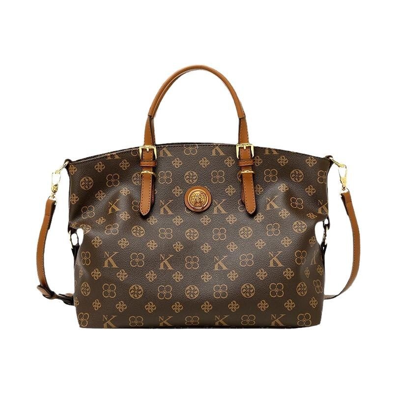 Large capacity shoulder bag, genuine leather, suitable for commuting, hand-held, crossbody, or tote bag. - Image 5