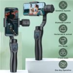 Stabilizzatore F8 per fotocamera di smartphone, portatile a tre assi anti‑vibrazione, treppiede per dirette TikTok e video brevi