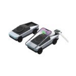Caricatore wireless multifunzionale 3‑in‑1 stile Cyber Truck per smartphone, orologi e auricolari