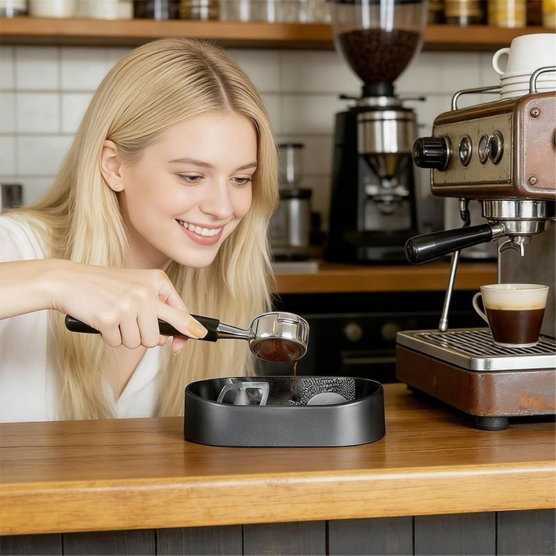 Coffee Portafilter Cleaning Kit - Machine Brush & Stand Set for Espresso, Wine Barrel, Bar & Stainless Steel Kitchen Tools - Image 6