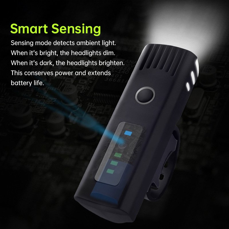 Bike headlight, bike flashlight, LED mountain bike torch, bike taillight, light sensor, cycling headlamp, bike accessories - Image 7