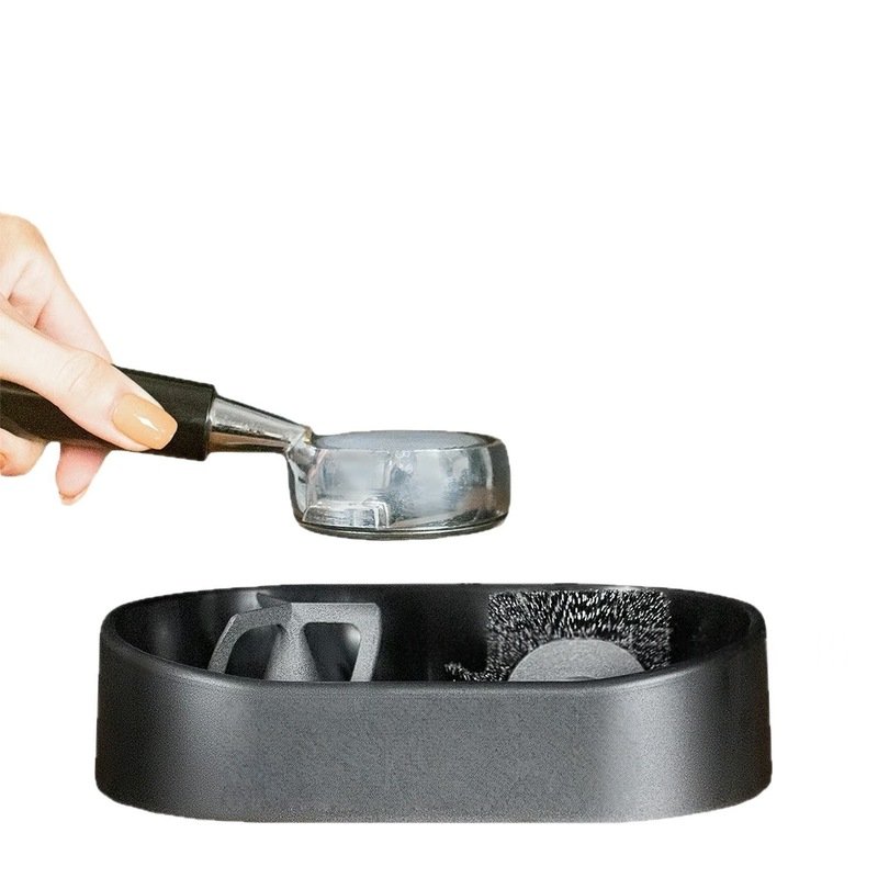 Coffee Portafilter Cleaning Kit - Machine Brush & Stand Set for Espresso, Wine Barrel, Bar & Stainless Steel Kitchen Tools - Image 8