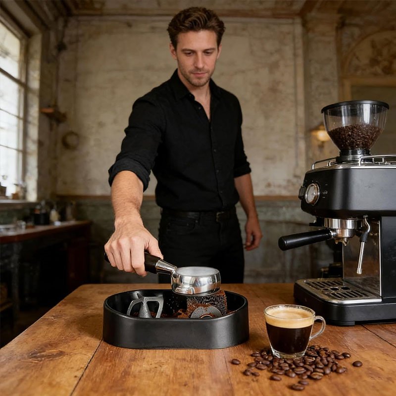 Coffee Portafilter Cleaning Kit - Machine Brush & Stand Set for Espresso, Wine Barrel, Bar & Stainless Steel Kitchen Tools - Image 7