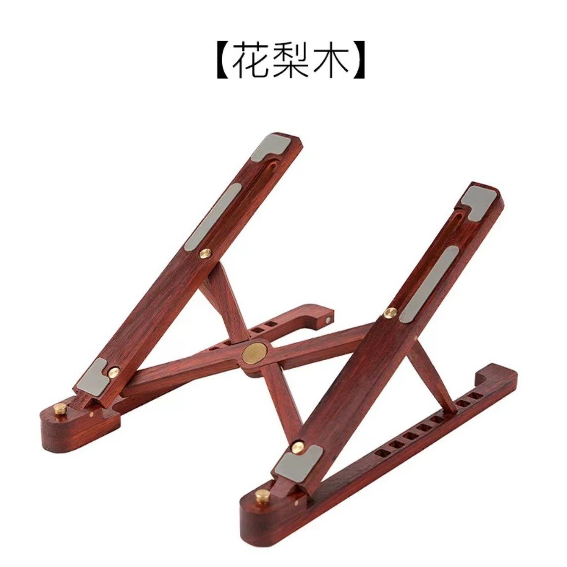 Laptop Stand Desktop Riser Elevated Ventilated Base Vertical Creative Storage Wooden Shelf - Image 7