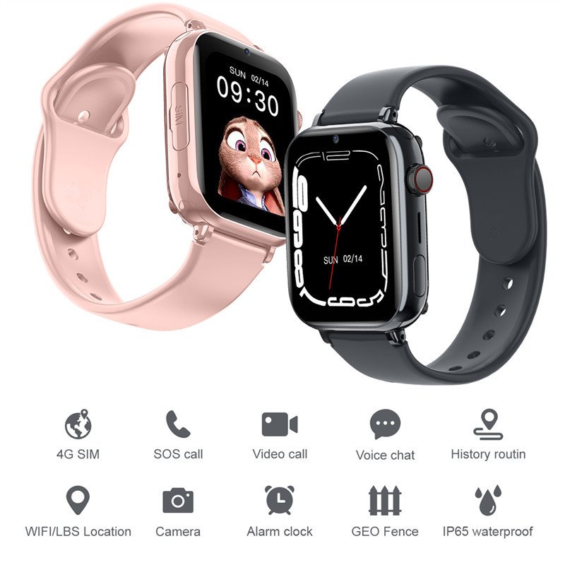 4G children's smart watch with 1.85-inch large screen, waterproof and location tracking - Image 4