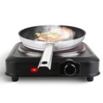 Fornello elettrico a infrarossi portatile – piano in vetro da 7,5", 1200W con regolazione continua della temperatura