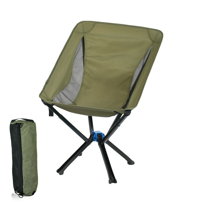 Outdoor Camping Picnic Folding Chair Umbrella Chair Aluminum Lightweight Portable Backrest Moon Chair - Image 7