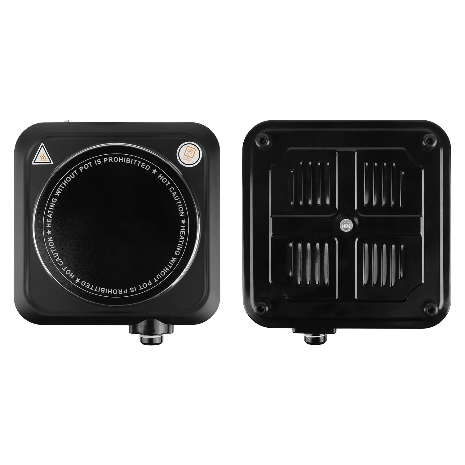 Electric Infrared Single Burner Portable Heating Hot Plate Stove Countertop RV Hotplate With 7.5in Glass Cooktop Stepless Temperature Adjustments For Home RV Camp 1200W - Image 7