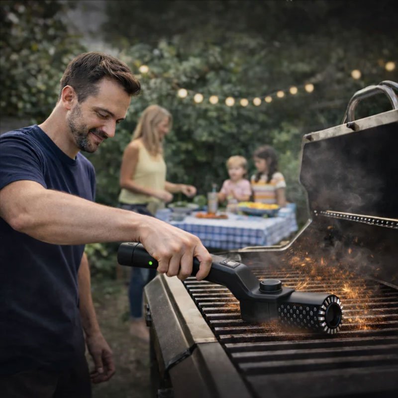 Rechargeable Electric Cleaning Brush for Grill & Floors, 3-in-1 Power Scrubber for BBQ, Patio, Tile - Image 2