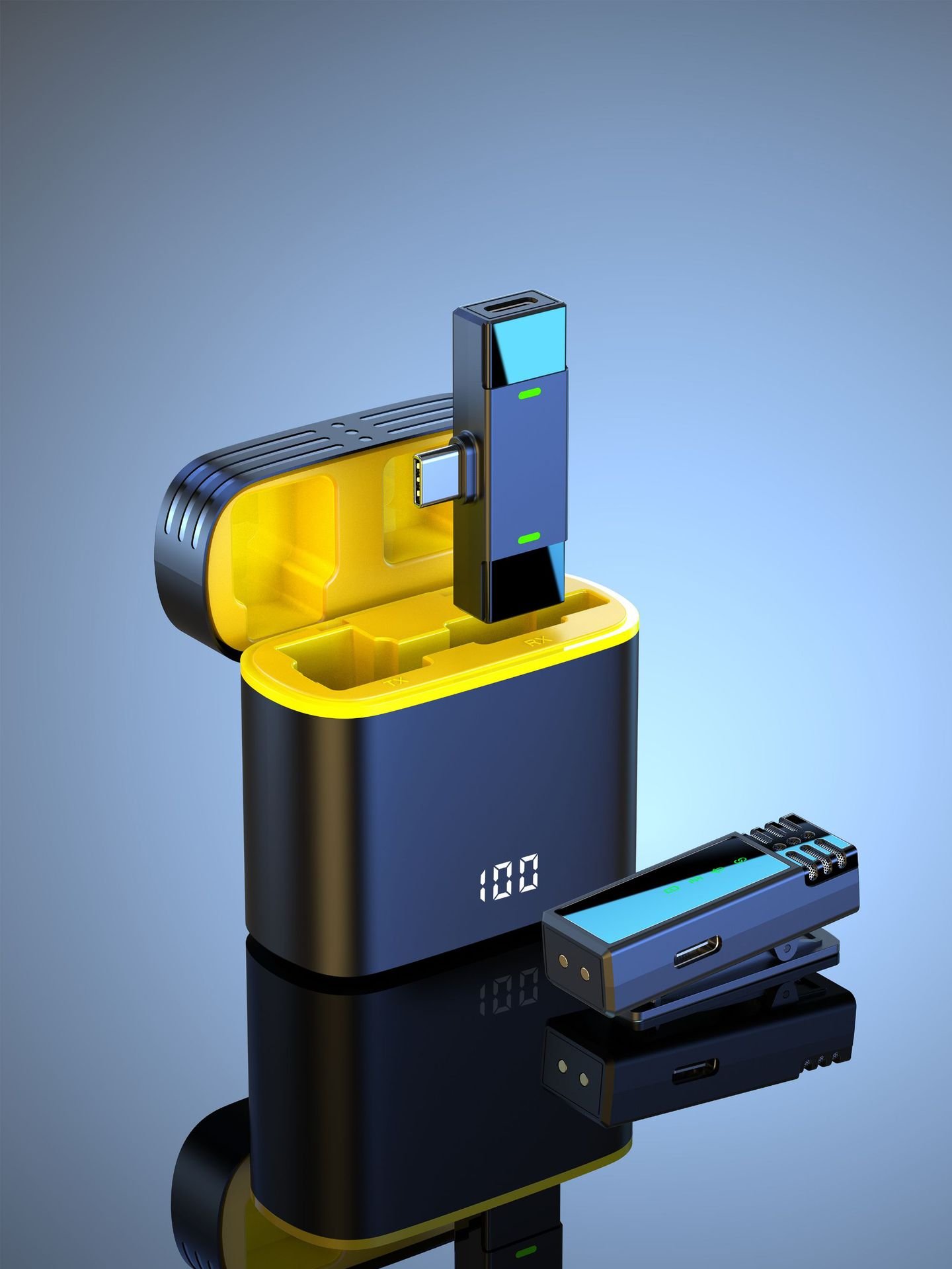 J68 One to One Wireless Collar Microphone Live Video Clear Reception Wireless Mini Microphone - Image 6