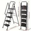 Metal-plastic Folding Stepladder - Black