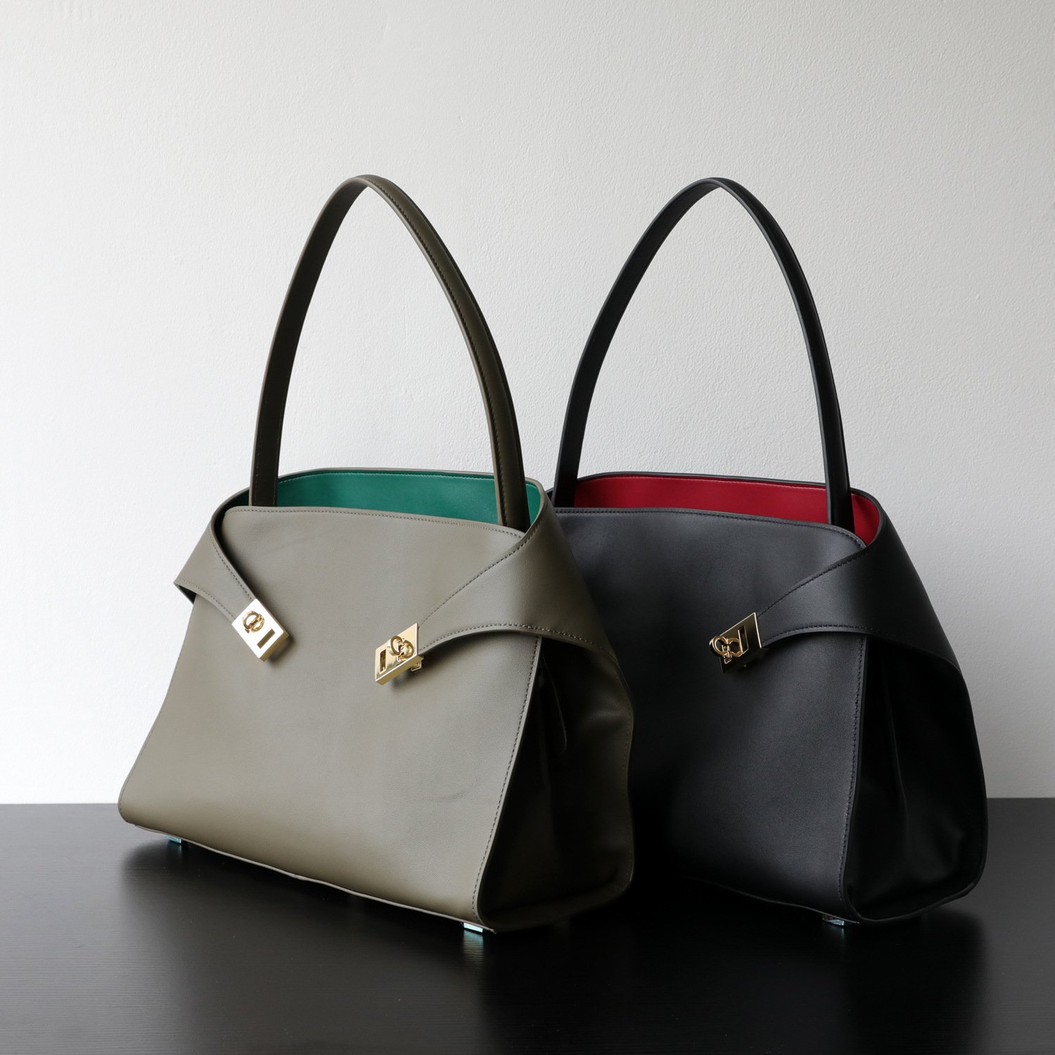 Luxury Genuine Leather Tote Bag for Women, Large Capacity, Top-Grain Cowhide, Handheld Shoulder Bag, HUG Style - Image 3