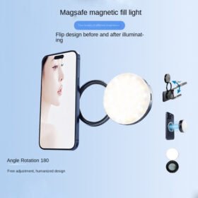 YSH-126 LED Magnetic Phone Fill Light Photography Lamp Desktop Video Conference Live Pocket Light Mirror