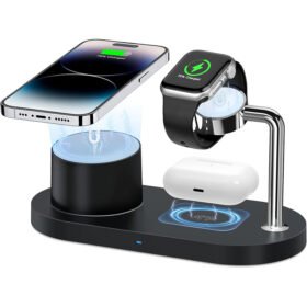MagSafe magnetic suction three-in-one suitable for Apple mobile phone 15w wireless charging