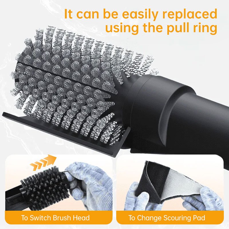 Rechargeable Electric Cleaning Brush for Grill & Floors, 3-in-1 Power Scrubber for BBQ, Patio, Tile - Image 4