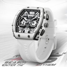 FW-5560 Men's multi-functional cool three eye shaking sonic explosive casual quartz wristwatch