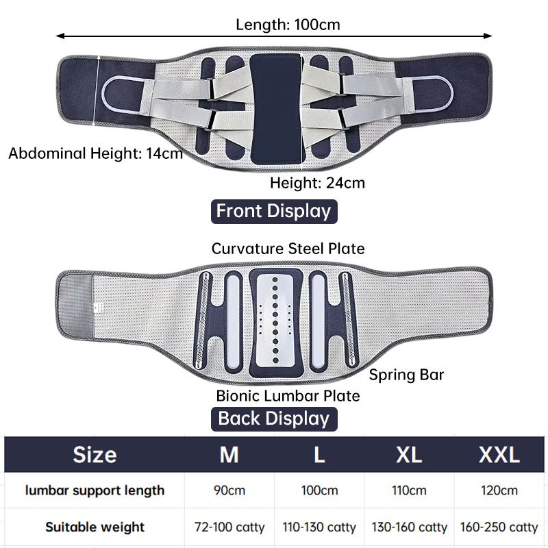 Adjustable Back Support Belt - Pain Relief for Men &; Women, Sciatica, Scoliosis, Herniated Disc, Posture Corrector - Image 8
