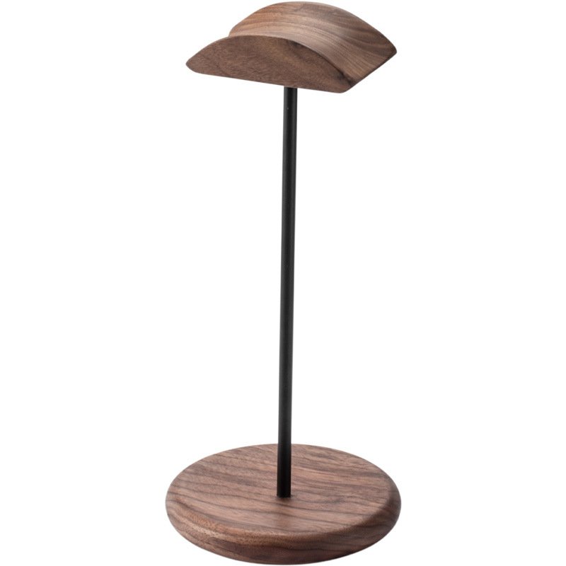 Cross-border Headphone Stand Walnut Solid Wood Headphone Rack Minimalist Display Rack Hanging Rack
