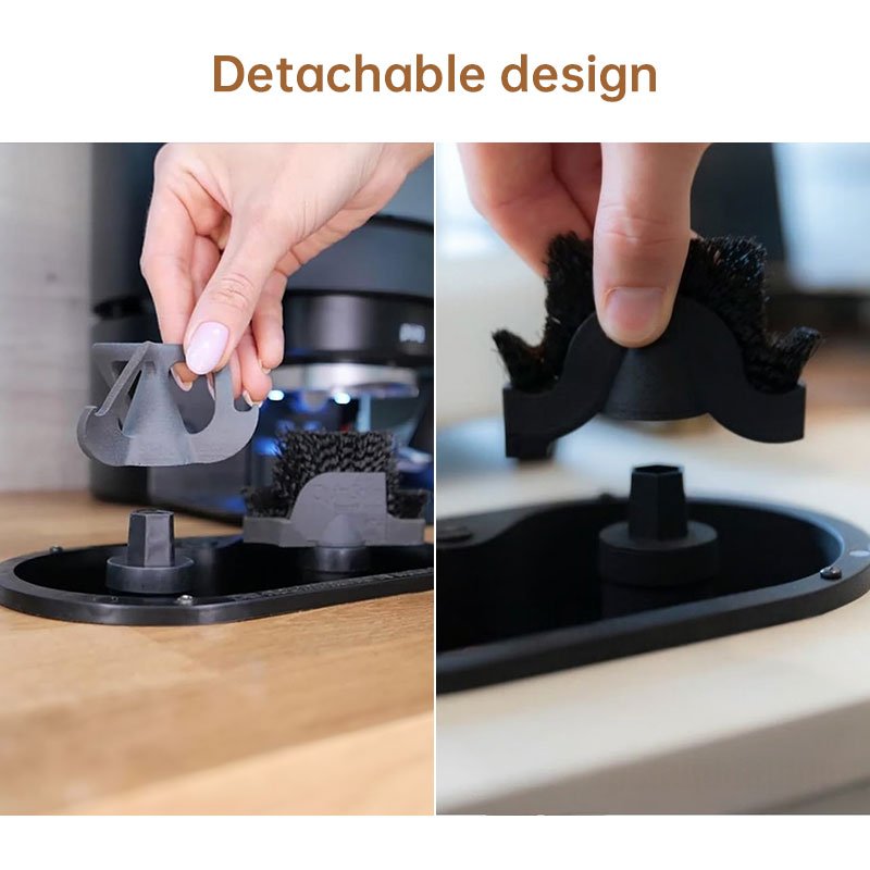 Coffee Portafilter Cleaning Kit - Machine Brush & Stand Set for Espresso, Wine Barrel, Bar & Stainless Steel Kitchen Tools - Image 4