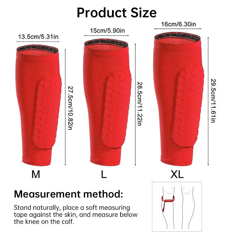 Honeycomb Padded Sport Leg Guards – Breathable Anti-Collision Shin & Leg Protection for Soccer, Skiing, Basketball & Cycling - Image 12