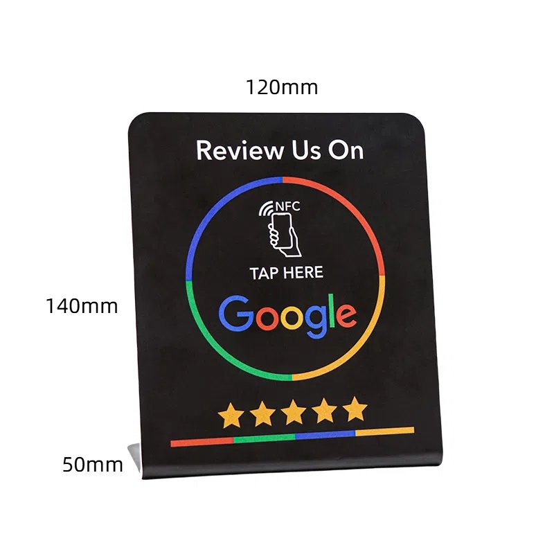 Google comment card NFC standing card NTAG213URL written into Apple Android phone touch NFC review card - Image 3