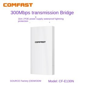 COMFAST CF-E130N 2.4G Outdoor WiFi Bridge for Elevator Surveillance and Industrial Applications